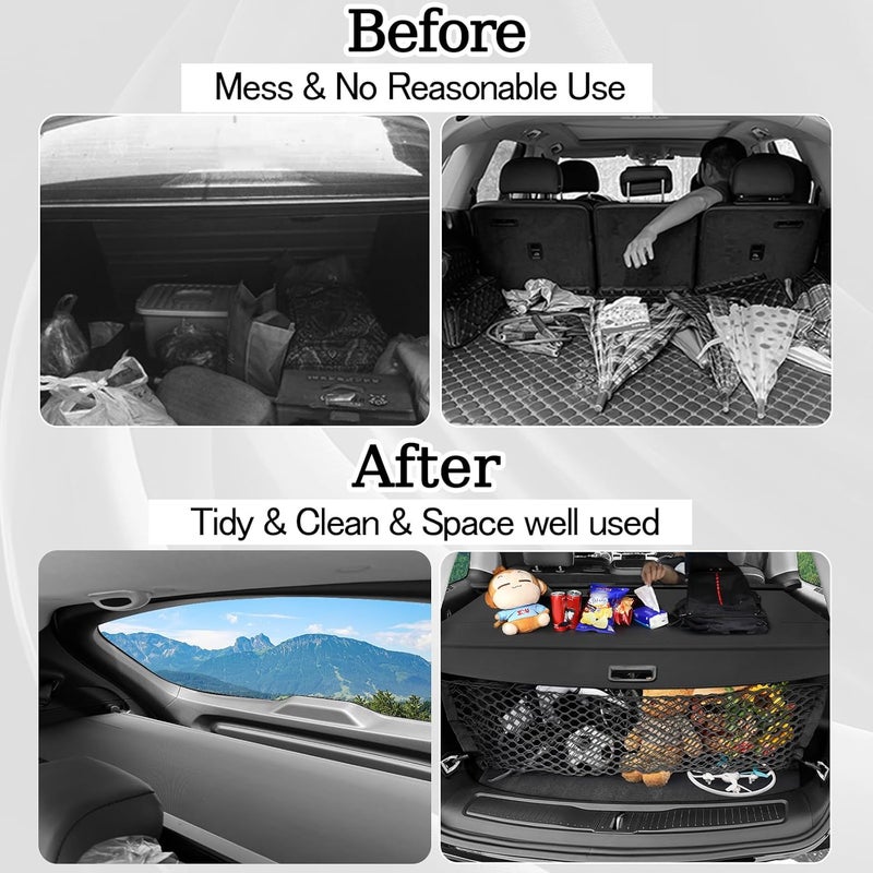 Sze Cargo Cover for 2022 2023 2024 2025 2026 Jeep Grand Cherokee (2 Row; WL) 4XE Retractable Trunk Cover Black Rear Trunk Security Cover Shielding Shade Waterproof-New Upgrade - Image 3